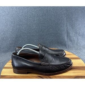 H.S. Trask Handsewn Loafers Brown Leather Slip On Shoes 1386 Mens US Size 12